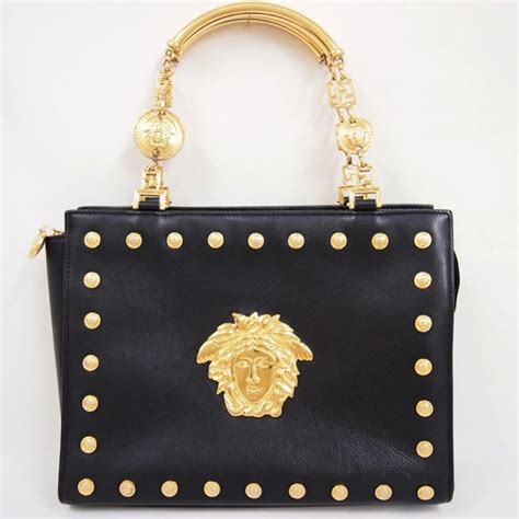 beauty gianni versace vintage leather ebay|Gianni Versace Vintage Medusa Studs Mini Handbag Black .